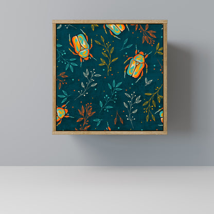 Credenza AUTUMN INSETTI a 1 anta effetto rovere