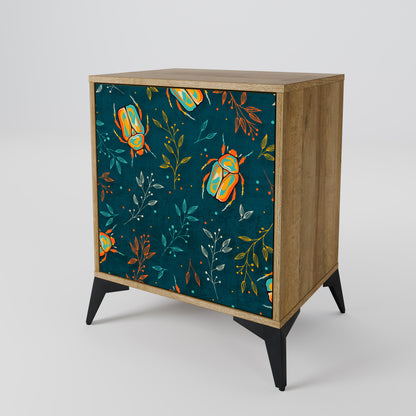 Credenza AUTUMN INSETTI a 1 anta effetto rovere