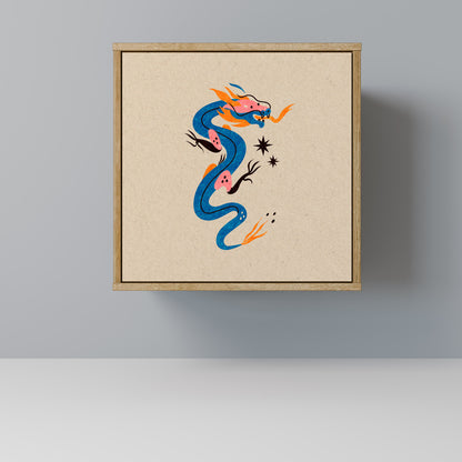 MYTHOLOGICAL CREATURES 1-Door Sideboard in Oak Effect