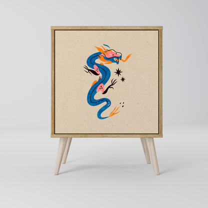 MYTHOLOGICAL CREATURES 1-Door Sideboard in Oak Effect