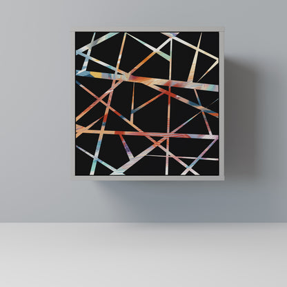 POLYGON VERVE 1-Door Sideboard in Grey Finish