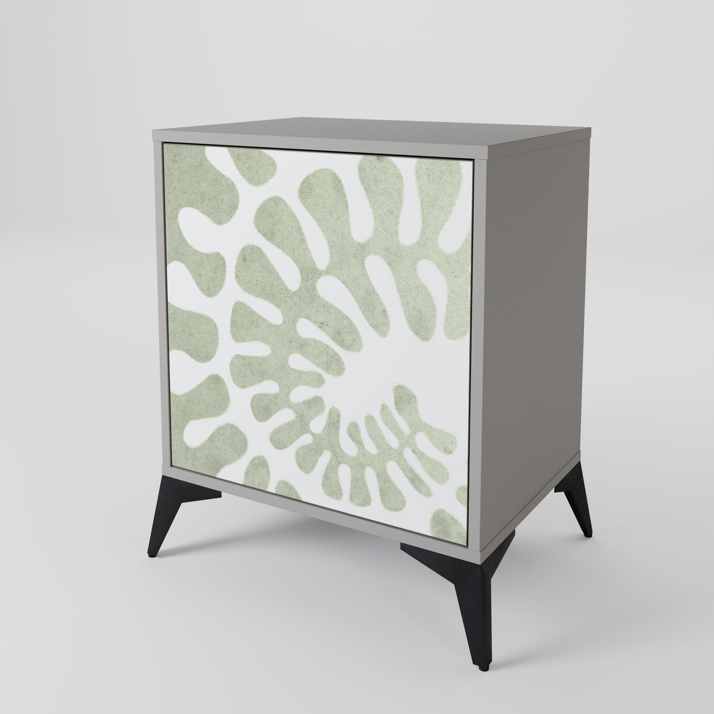 HELIX DANCE 1-Door Sideboard in Grey Finish