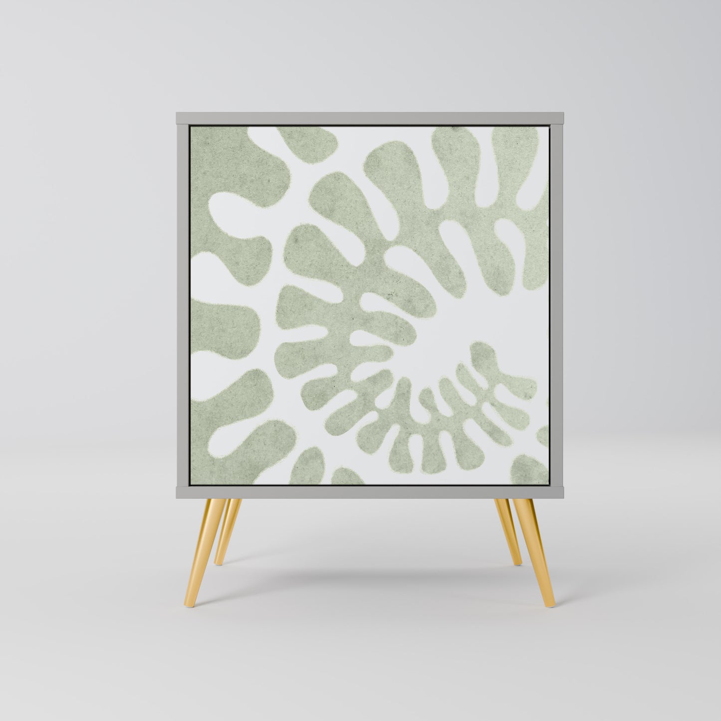 HELIX DANCE 1-Door Sideboard in Grey Finish