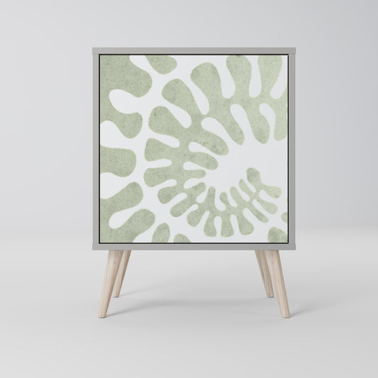 Credenza HELIX DANCE a 1 anta con finitura grigia