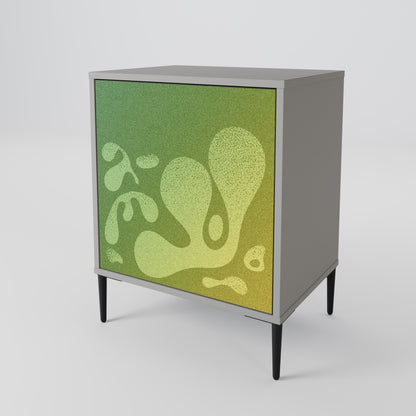 Credenza IRREGULAR BLUE a 1 anta con finitura grigia