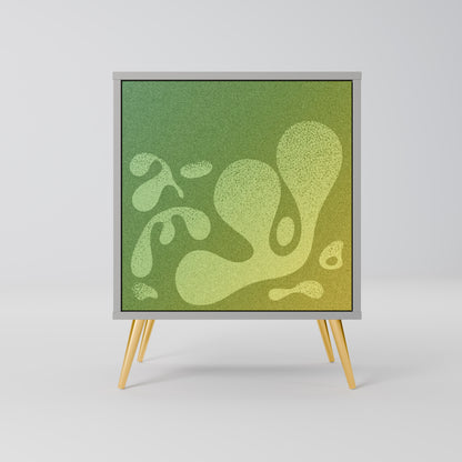 Credenza IRREGULAR BLUE a 1 anta con finitura grigia