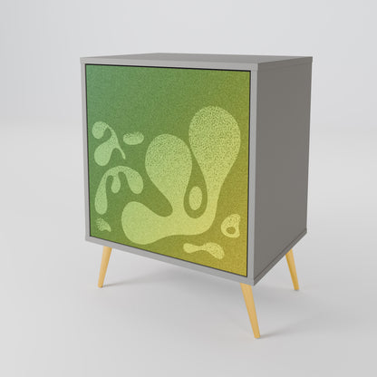 Credenza IRREGULAR BLUE a 1 anta con finitura grigia