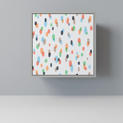 Credenza ENERGETIC SPOT a 1 anta con finitura grigia