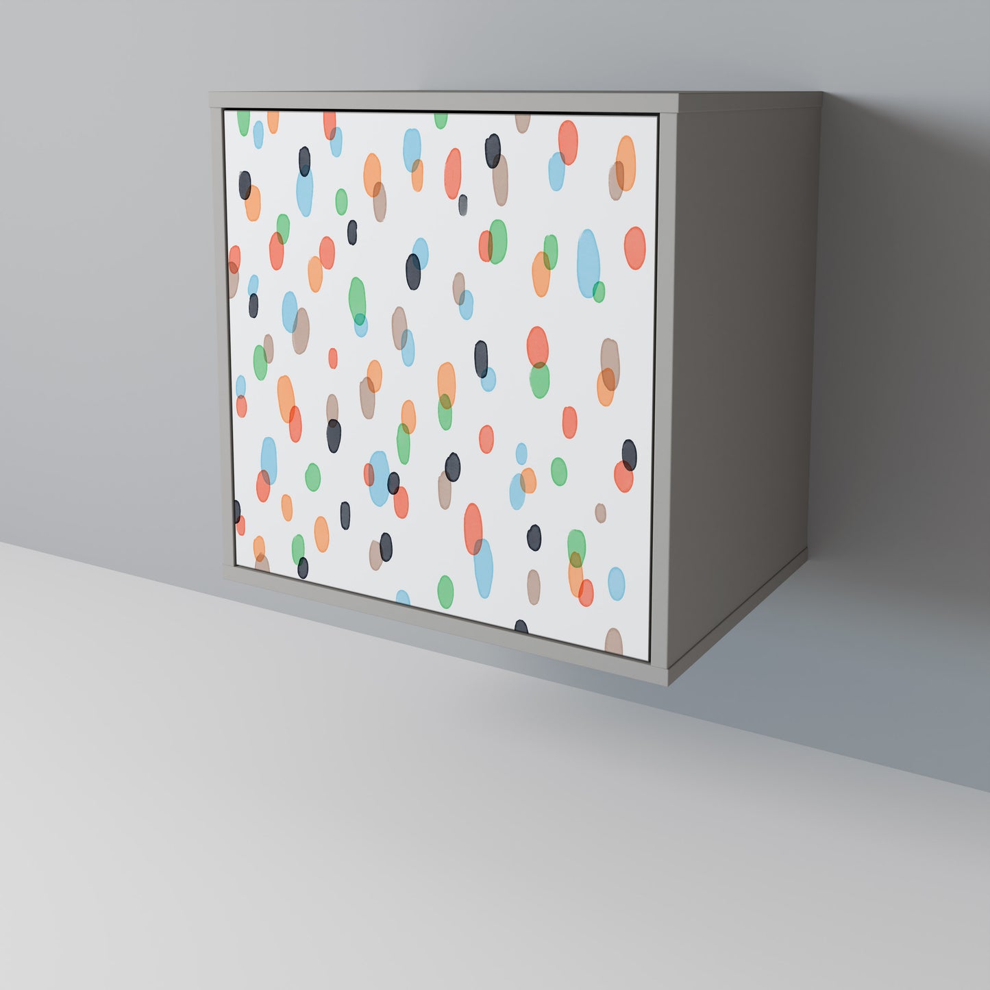 Credenza ENERGETIC SPOT a 1 anta con finitura grigia