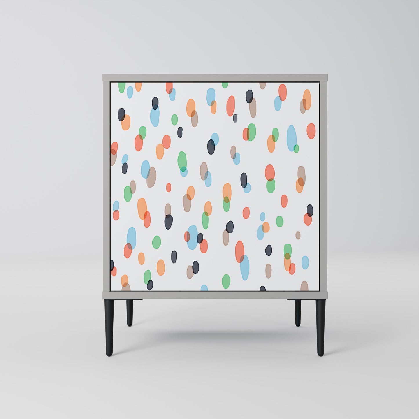 Credenza ENERGETIC SPOT a 1 anta con finitura grigia