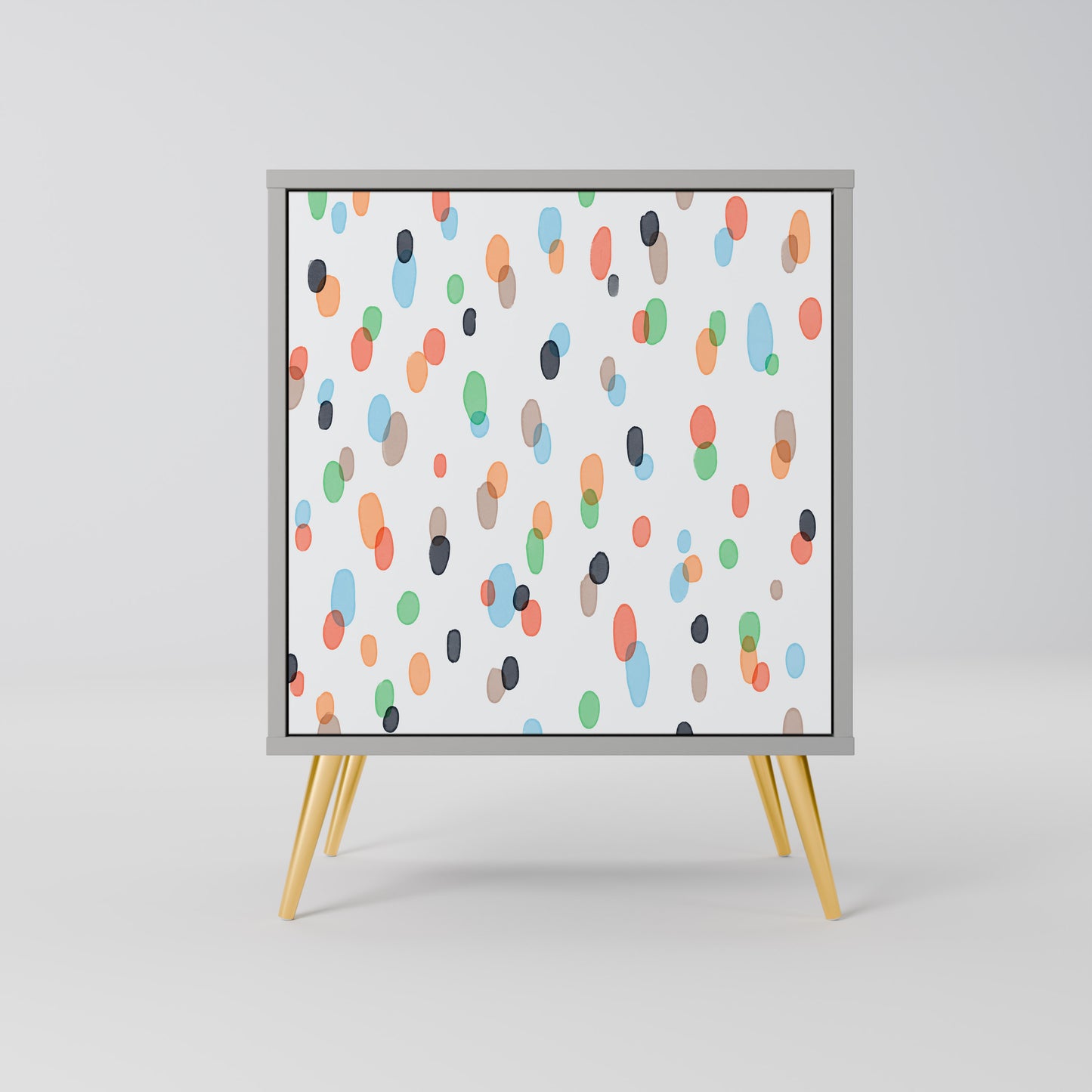 Credenza ENERGETIC SPOT a 1 anta con finitura grigia