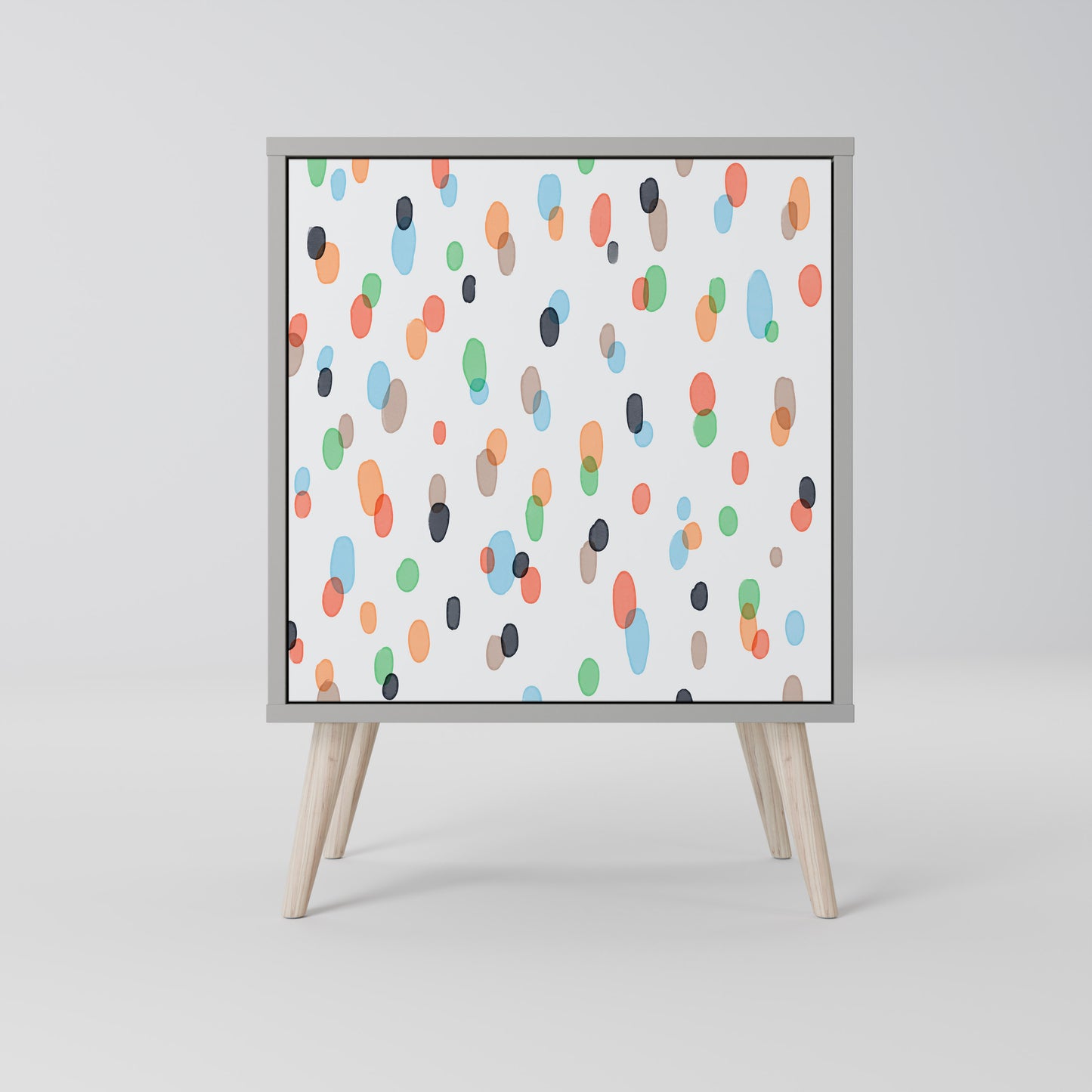 Credenza ENERGETIC SPOT a 1 anta con finitura grigia