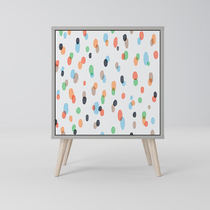 Credenza ENERGETIC SPOT a 1 anta con finitura grigia