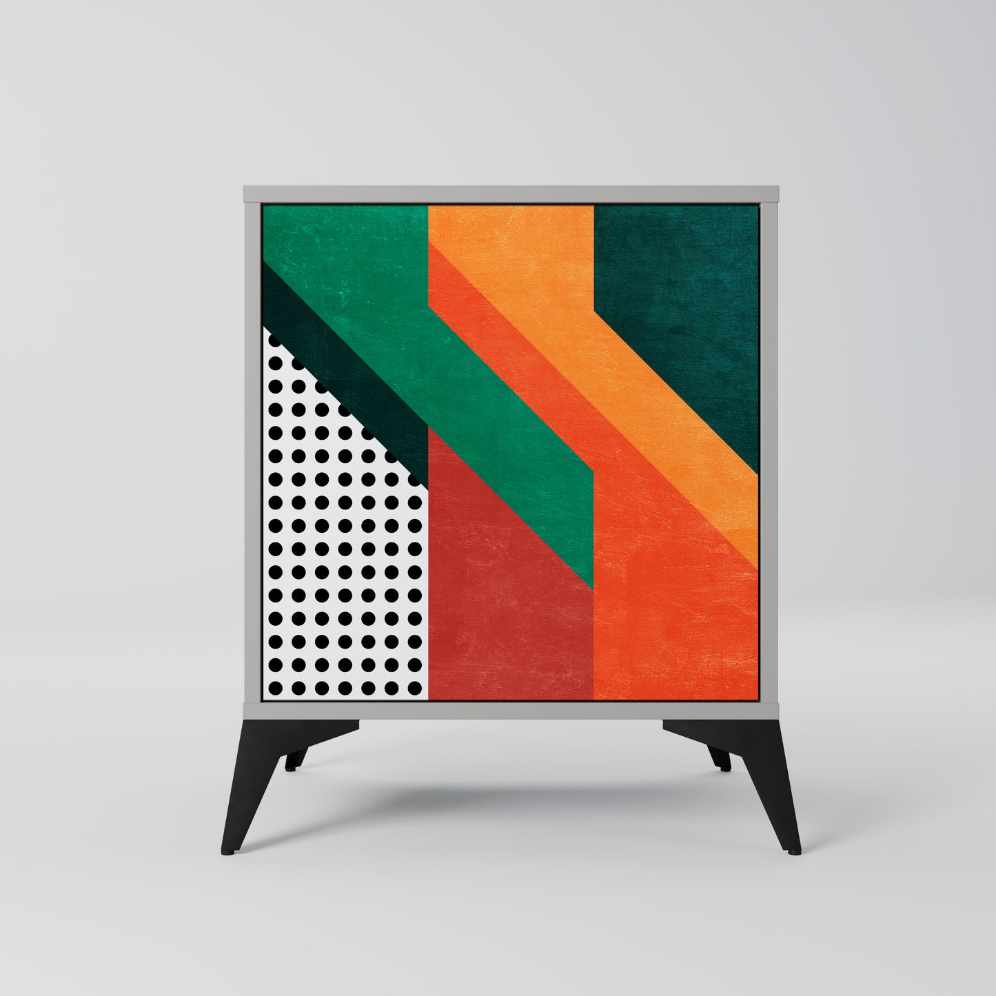 Credenza MAKESHIFT ARTISTRY a 1 anta con finitura grigia