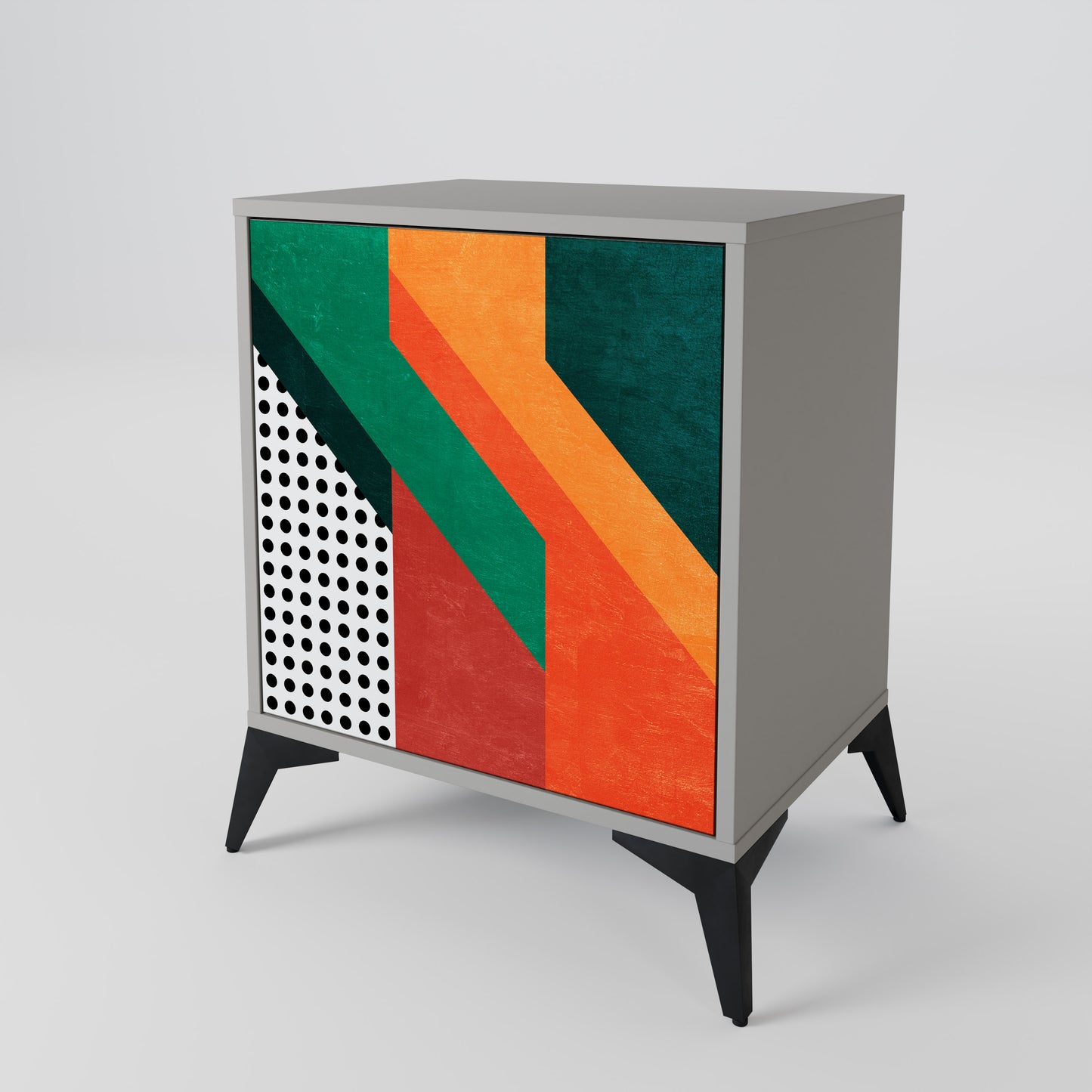 Credenza MAKESHIFT ARTISTRY a 1 anta con finitura grigia