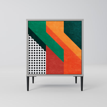 Credenza MAKESHIFT ARTISTRY a 1 anta con finitura grigia