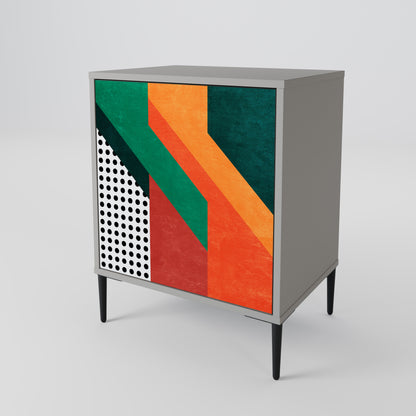 Credenza MAKESHIFT ARTISTRY a 1 anta con finitura grigia