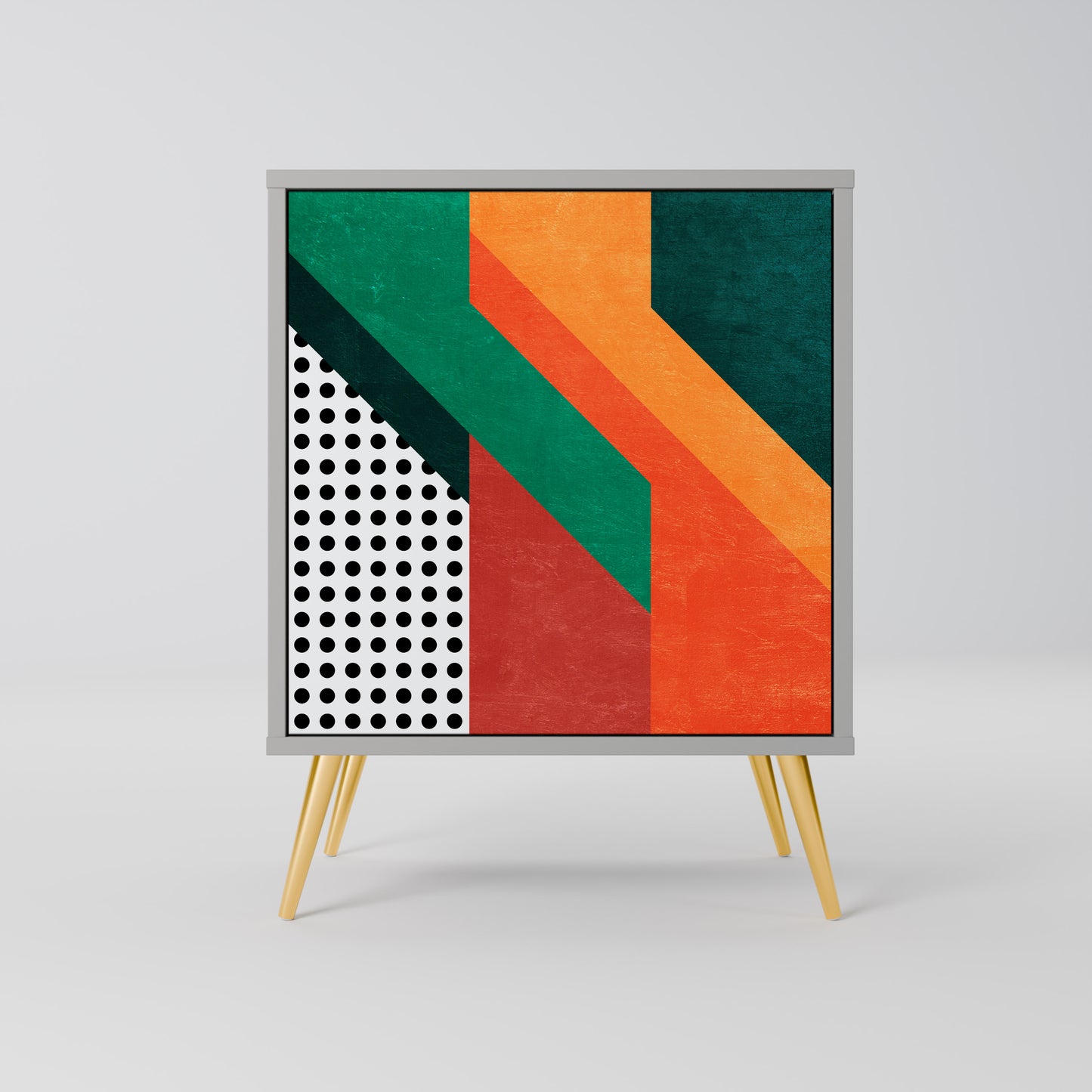 Credenza MAKESHIFT ARTISTRY a 1 anta con finitura grigia