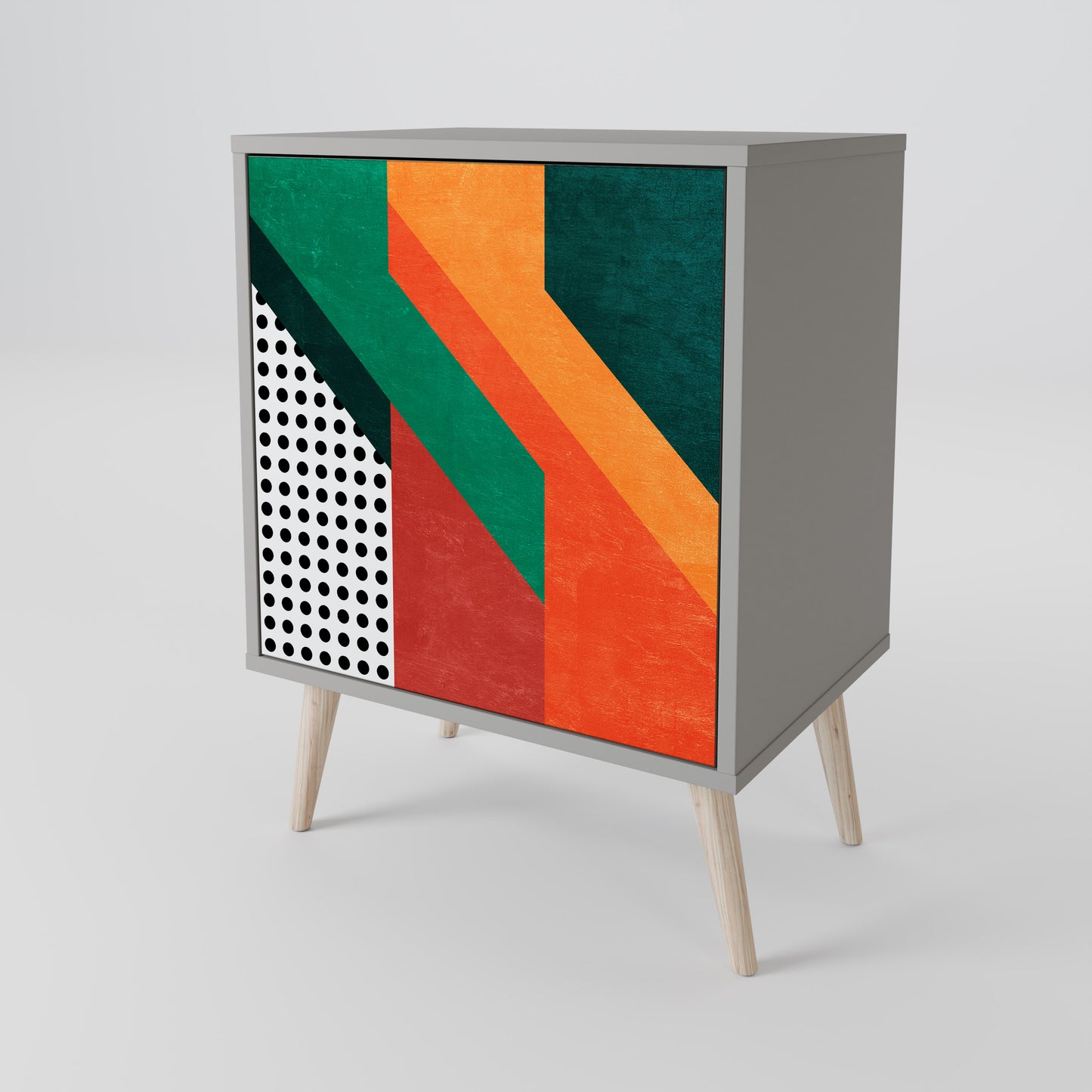 Credenza MAKESHIFT ARTISTRY a 1 anta con finitura grigia