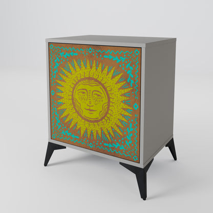 Credenza SUNSHINE EULOGY a 1 anta con finitura grigia