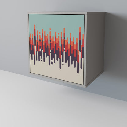 CHROMA CONTOURS 1-Door Sideboard in Grey Finish