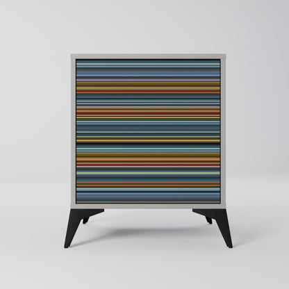 LINEOUT SPECTRUM 1-Door Sideboard in Grey Finish