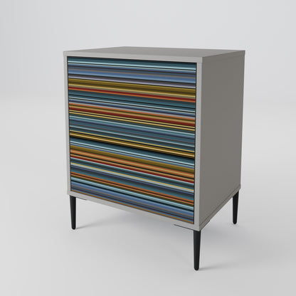 LINEOUT SPECTRUM 1-Door Sideboard in Grey Finish