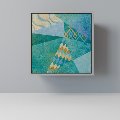 SPECTRUM SPLENDOR 1-Door Sideboard in Grey Finish