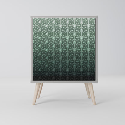 Credenza ORNAMENTAL GLIMMER a 1 anta con finitura grigia