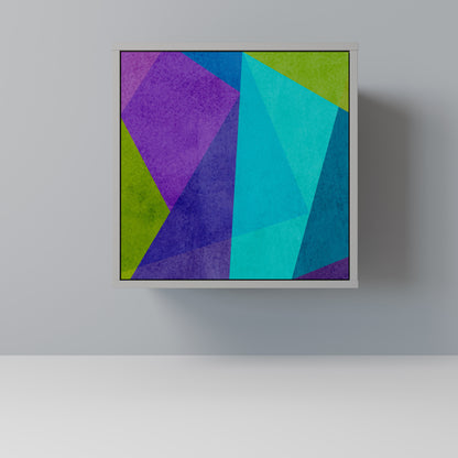 Credenza COLD SHOWCASE a 1 anta con finitura grigia