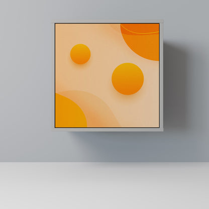 Credenza ORANGE ARRANGEMENT a 1 anta con finitura grigia