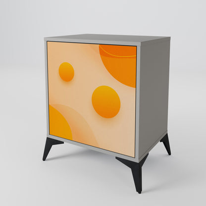 Credenza ORANGE ARRANGEMENT a 1 anta con finitura grigia