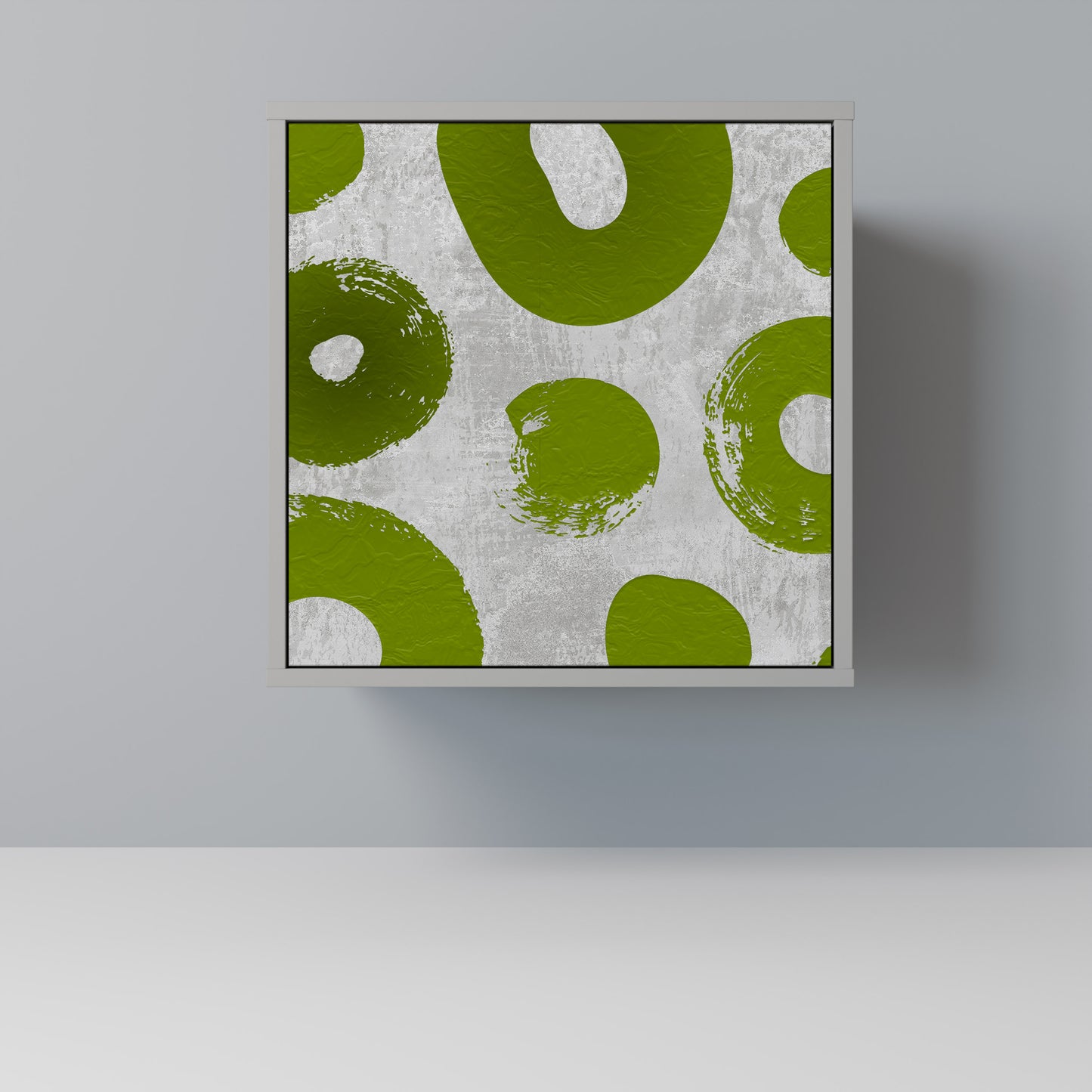 Credenza GREEN RHAPSODY a 1 anta con finitura grigia