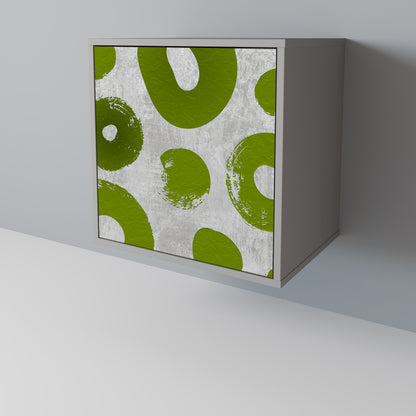 Credenza GREEN RHAPSODY a 1 anta con finitura grigia