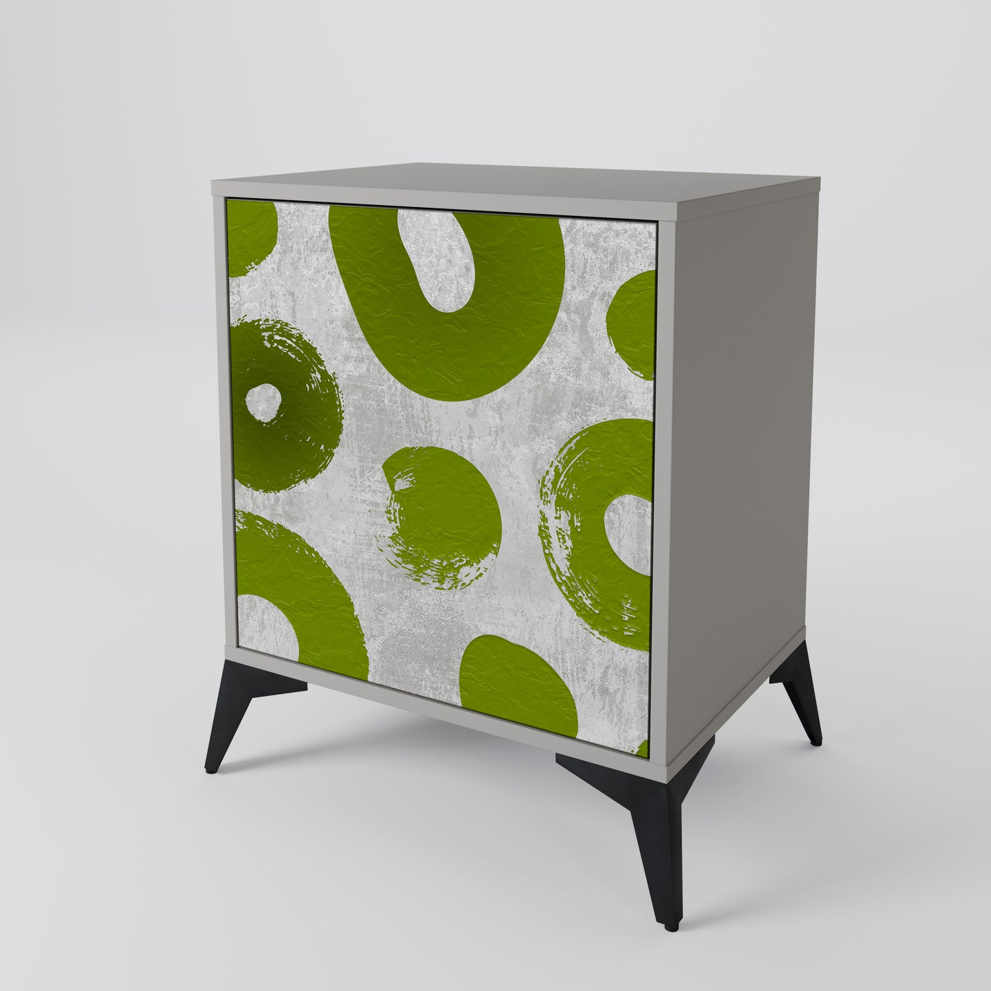 Credenza GREEN RHAPSODY a 1 anta con finitura grigia