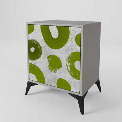 Credenza GREEN RHAPSODY a 1 anta con finitura grigia