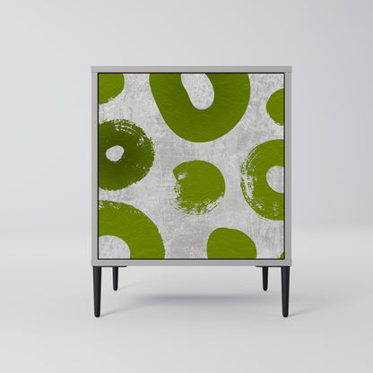 Credenza GREEN RHAPSODY a 1 anta con finitura grigia
