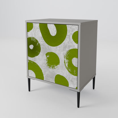 Credenza GREEN RHAPSODY a 1 anta con finitura grigia