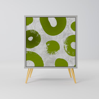 Credenza GREEN RHAPSODY a 1 anta con finitura grigia