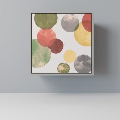 Credenza FLEETING HAPPINESS a 1 anta con finitura grigia