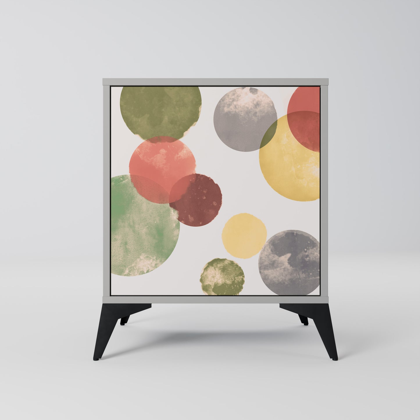 Credenza FLEETING HAPPINESS a 1 anta con finitura grigia