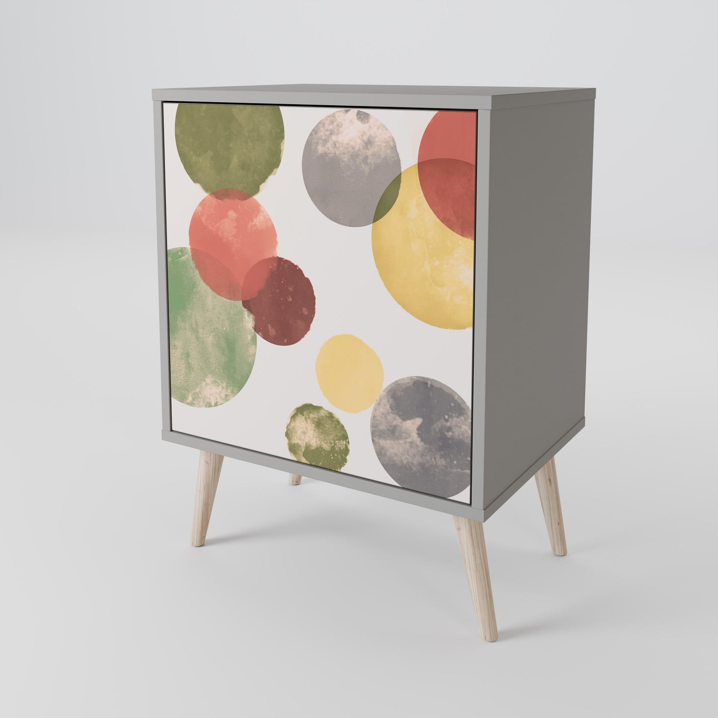 Credenza FLEETING HAPPINESS a 1 anta con finitura grigia