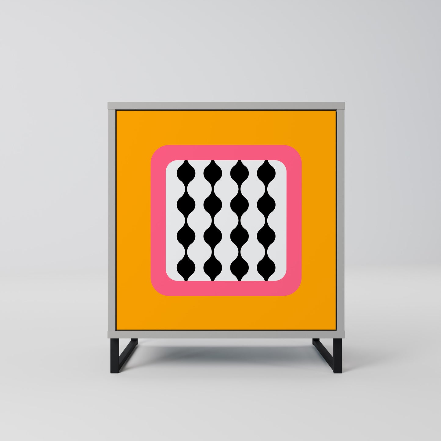 Credenza TEARS IN HEAVEN a 1 anta con finitura grigia