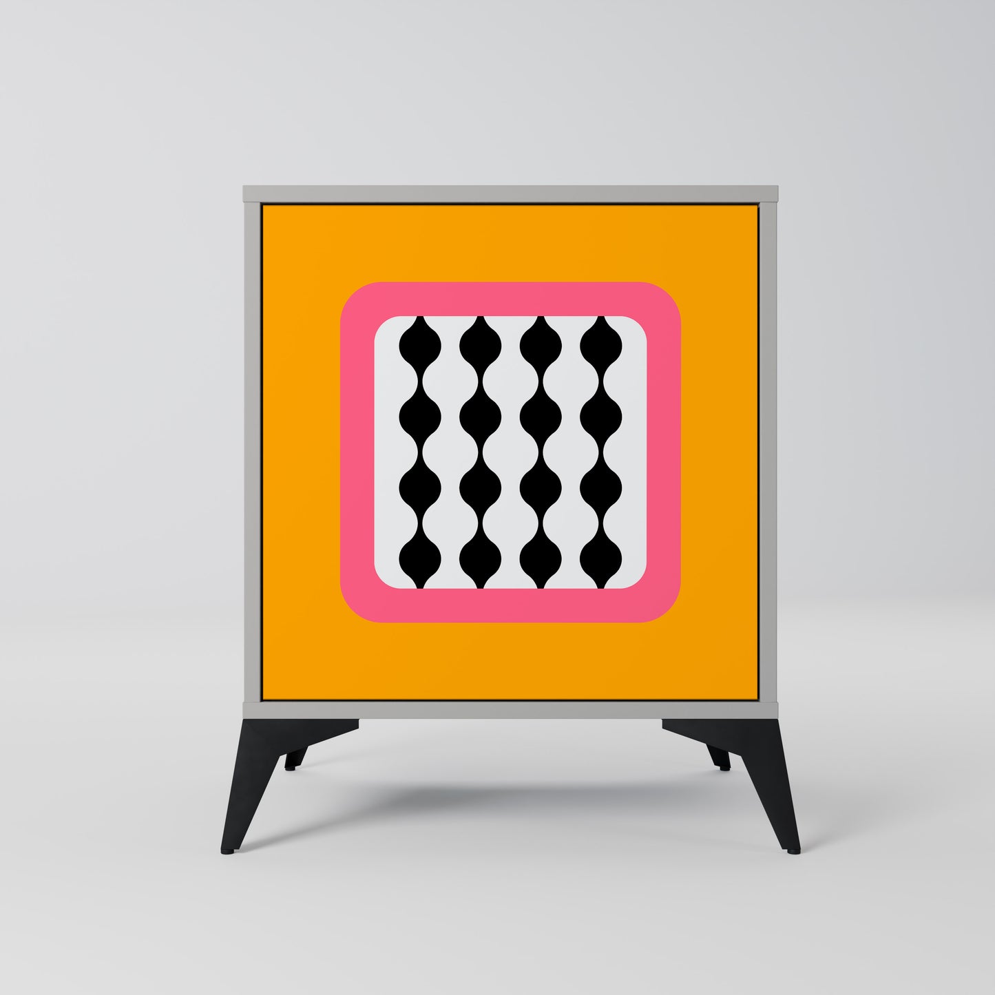 Credenza TEARS IN HEAVEN a 1 anta con finitura grigia