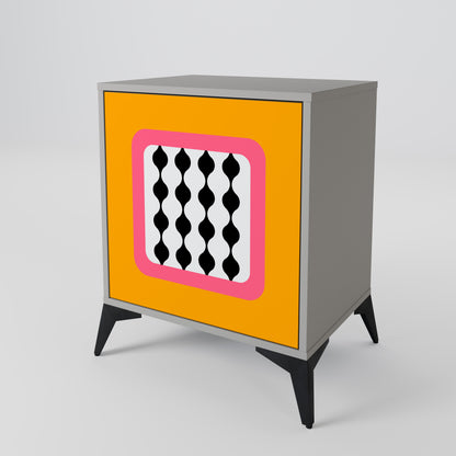 Credenza TEARS IN HEAVEN a 1 anta con finitura grigia