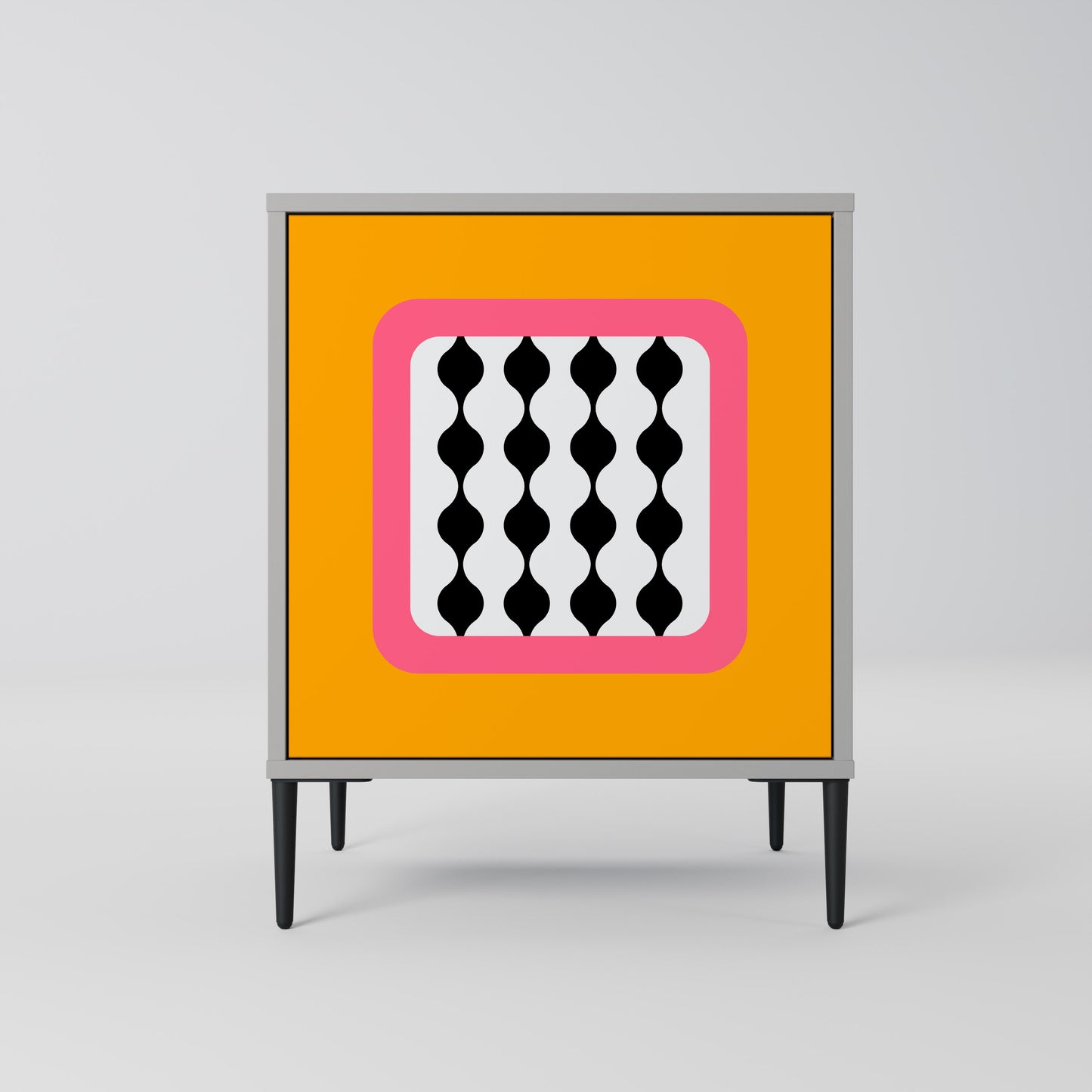 Credenza TEARS IN HEAVEN a 1 anta con finitura grigia