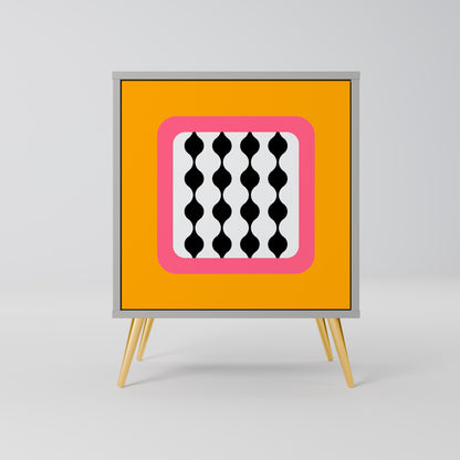 Credenza TEARS IN HEAVEN a 1 anta con finitura grigia