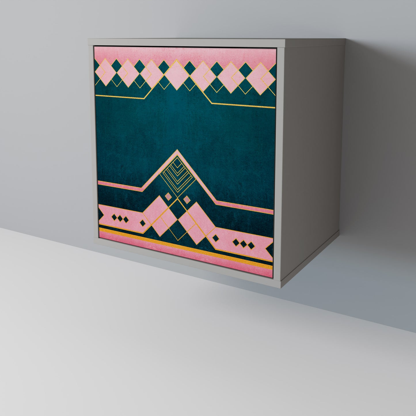 Credenza ROYAL COMPOSITION a 1 anta in finitura grigia