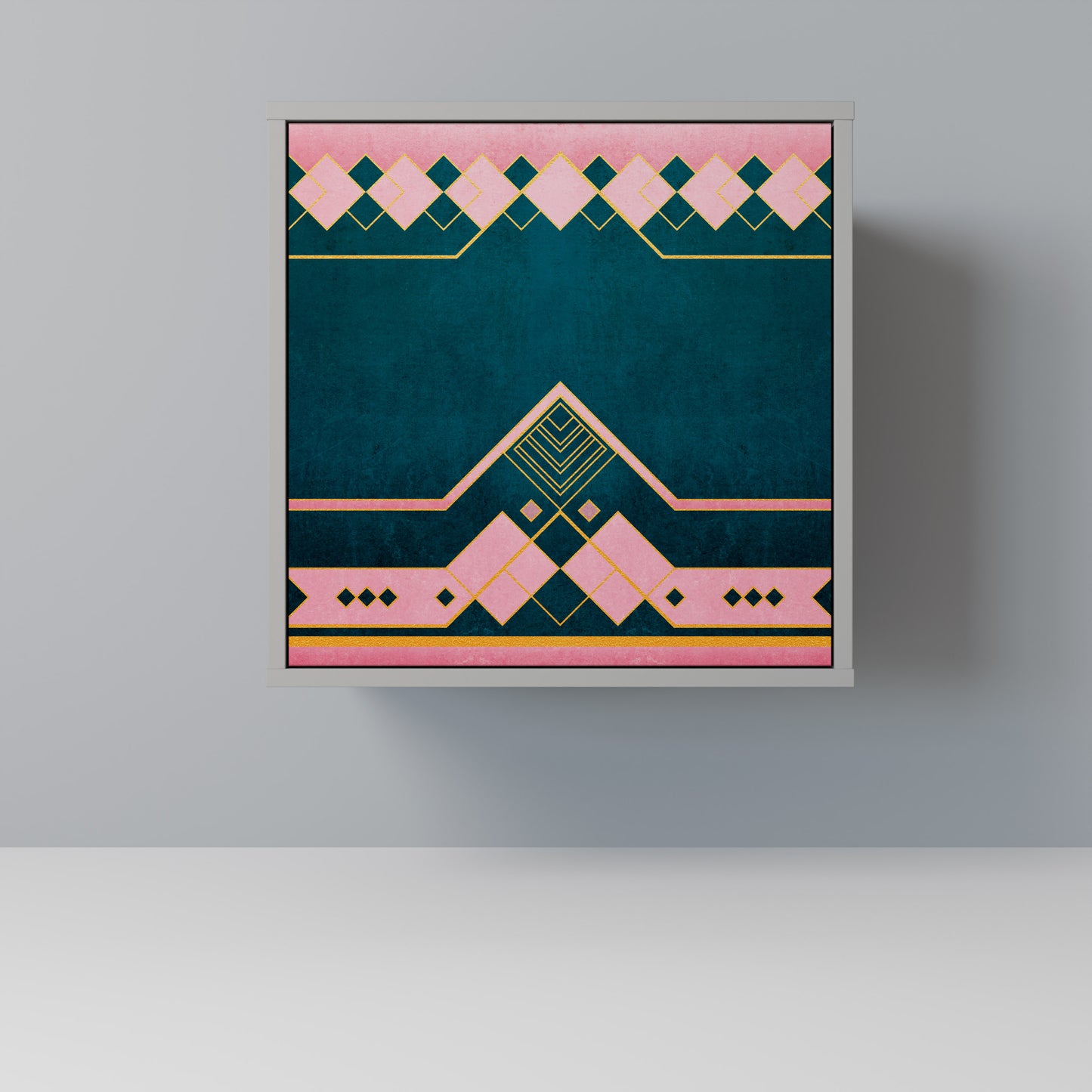 Credenza ROYAL COMPOSITION a 1 anta in finitura grigia