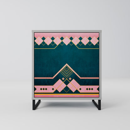 ROYAL COMPOSITION 1-Door Sideboard in Grey Finish